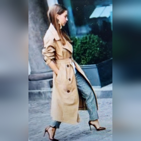 Bond Girl,  lined Trench Coat,nwot - Picture 3 of 11